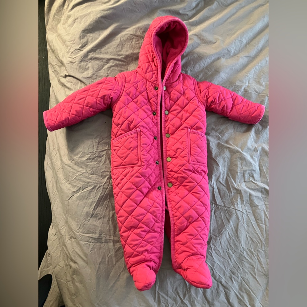 Ralph Lauren Baby Girl Quilted Barn Bunting snow suit
